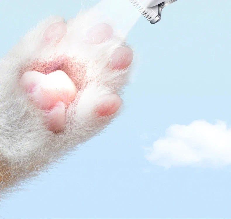 Upgrade Dog Paw Trimmer with LED Light Waterproof Portable Pet Hair Trimmer with Display Dog Clippers Grooming 18mm Widen Blade