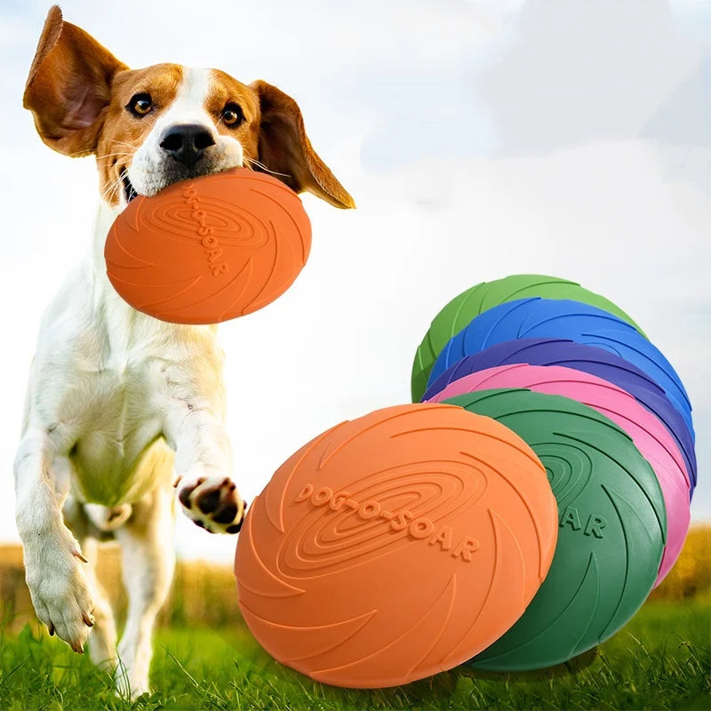 Silicone Flying Saucer Funny Dog Cat Toy Dog Game Flying Discs Resistant Chew Puppy Training Interactive Pet Supplies