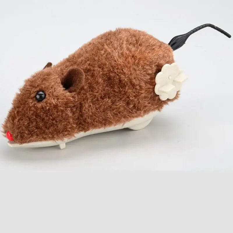 1Pc Funny Lifelike Plush Mouse Running Rat Toy for Cats Dogs Tail Mouse Pets Kids Random Color