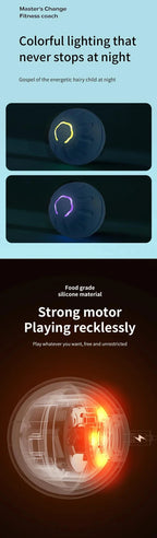 Smart Dog Toys Ball Electronic Interactive Pet Toy Moving Ball USB Automatic Moving Bouncing for Puppy Birthday gift Cat Product