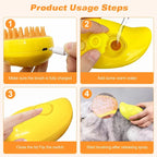3 in 1 Pet Brush Cat Steam Brush Comb Dog Brush Electric Spray Cat Hair Brushes Massage Pet Grooming Hair Removal Combs