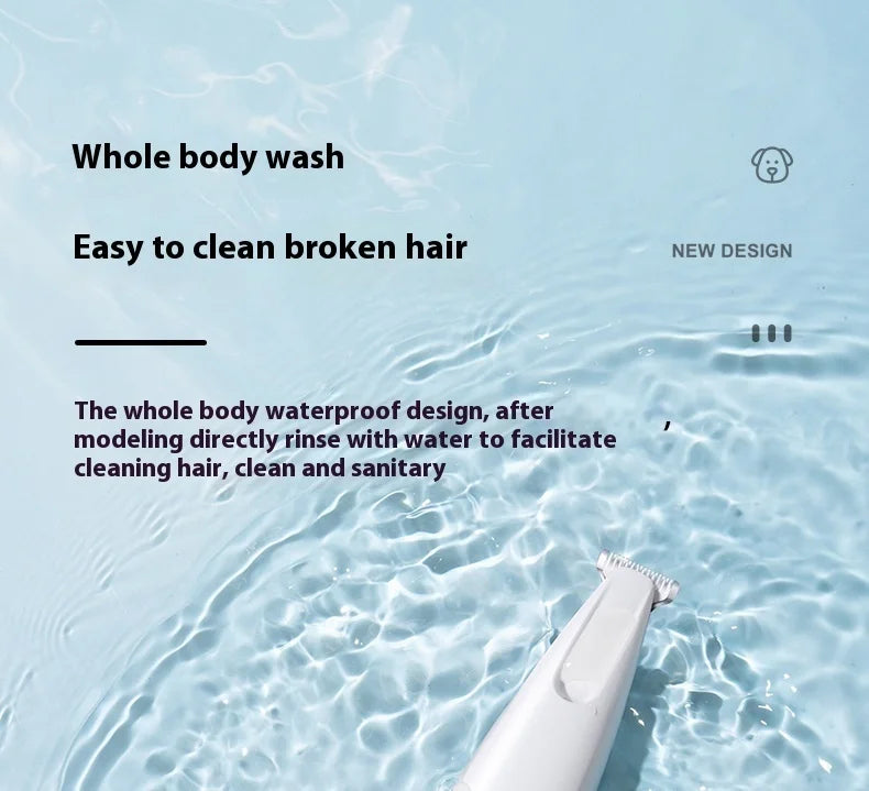 Upgrade Dog Paw Trimmer with LED Light Waterproof Portable Pet Hair Trimmer with Display Dog Clippers Grooming 18mm Widen Blade