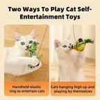The pet cat toy emulates the sound bird to amuse the cat elastic rope to relieve boredom and resist scratching and biting