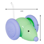 Hot Electric Mouse Car Interactive Cat Toy Rechargeable Automatic Kitten Toy Intelligent Obstacle Avoidance Cat Toy